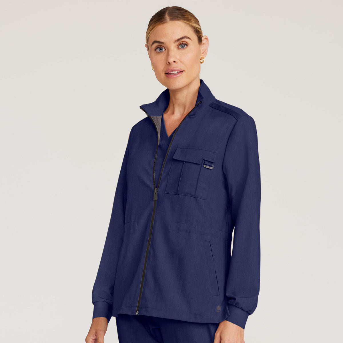 Women's Brooks Utility Scrub Jacket | Navy