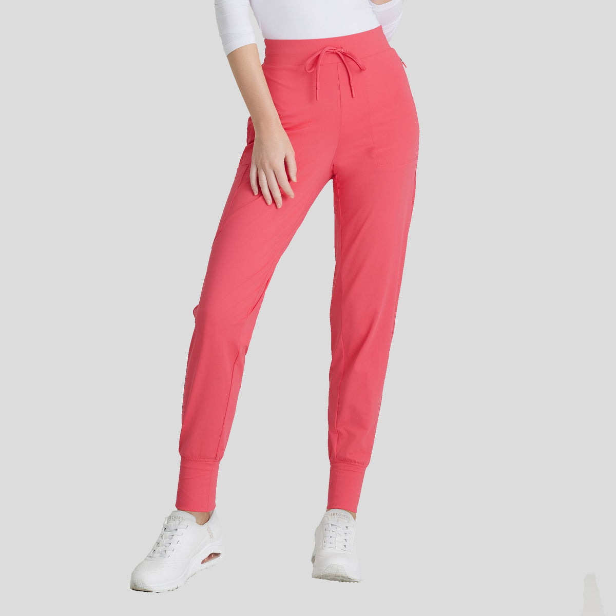 Pace 5-Pocket Ribbed Cuff Jogger | Punch Pink