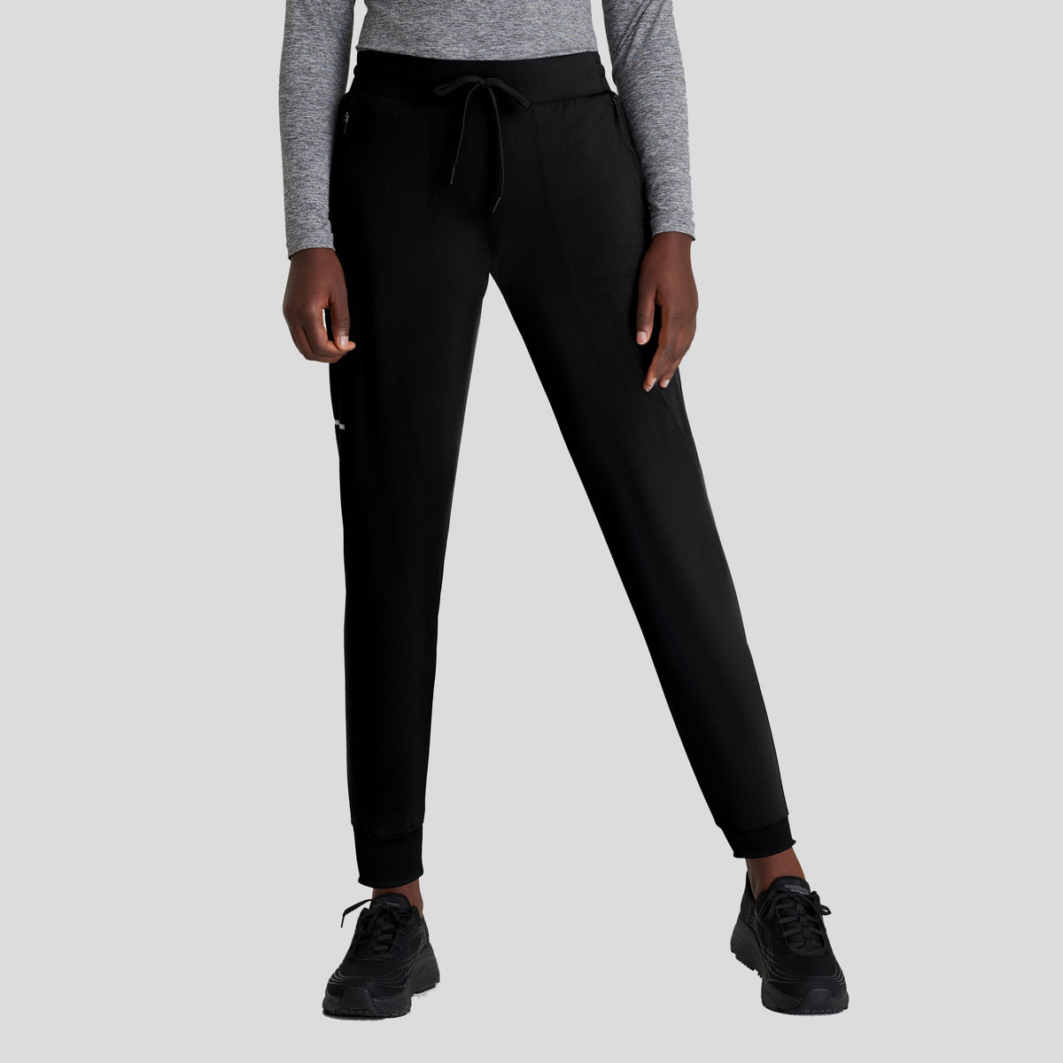 Pace 5-Pocket Ribbed Cuff Jogger | Black