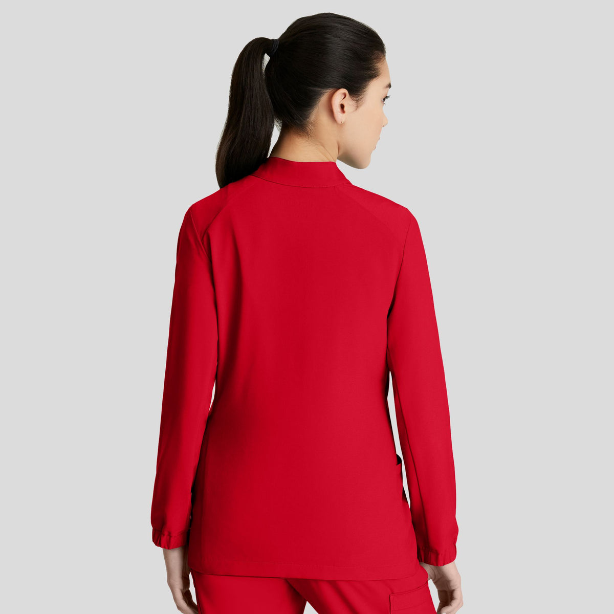Virtue Warm-up Scrub Jacket | True Red