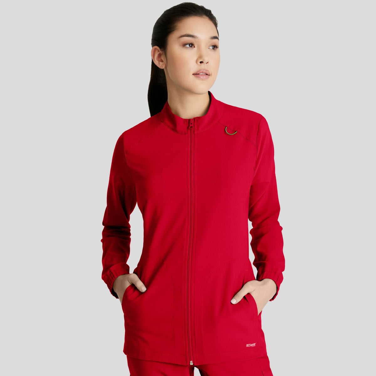 Virtue Warm-up Scrub Jacket | True Red