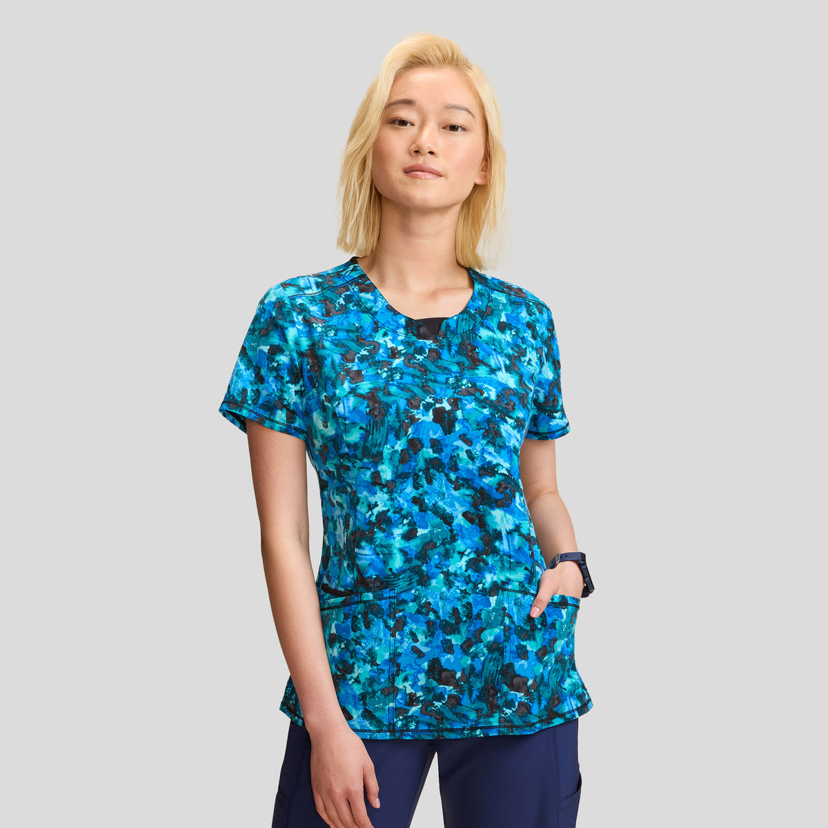 Tech Camo Print Top