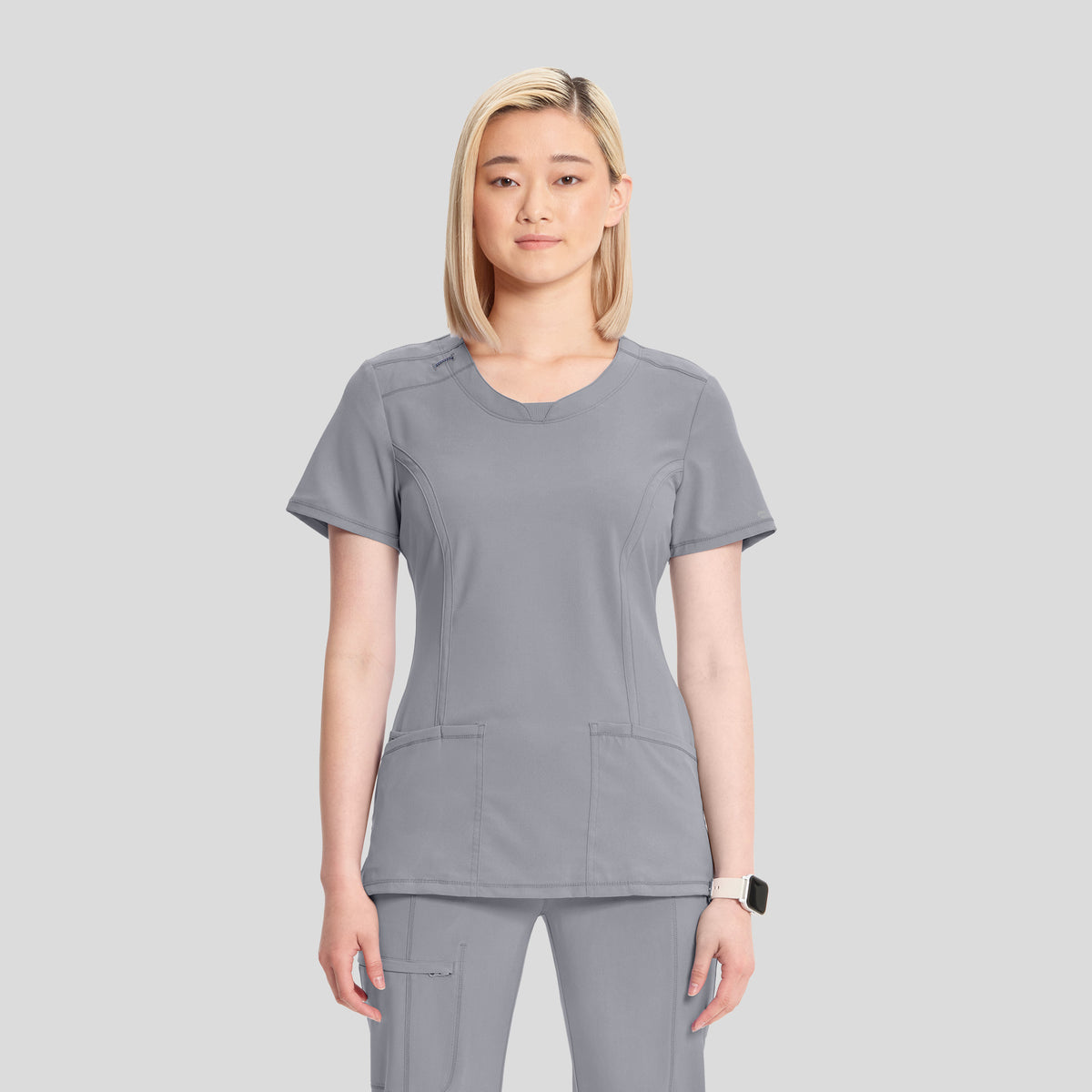 Women's Round Neck Top | Grey