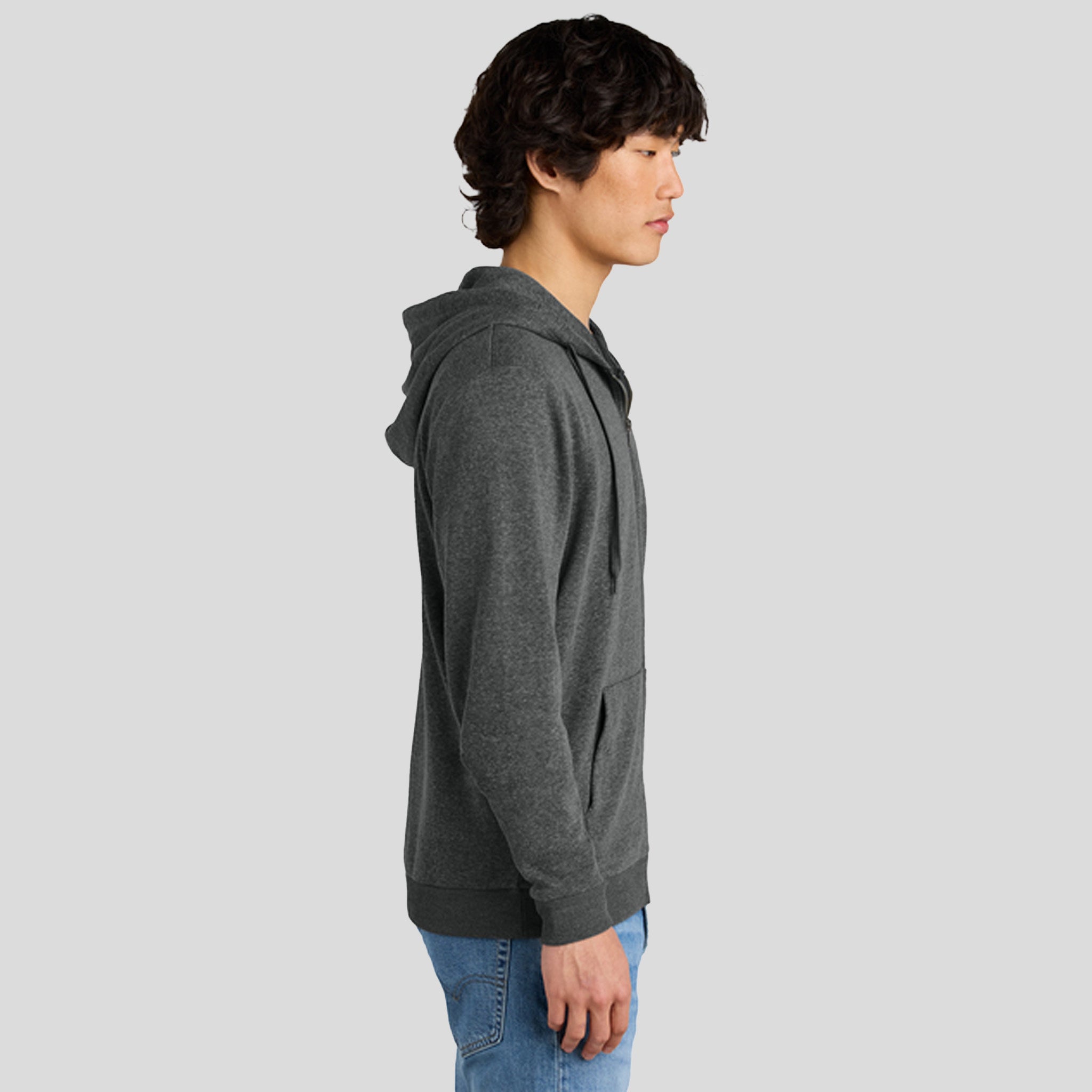 Perfect Tri® Fleece Full-Zip Hoodie | Heathered Charcoal